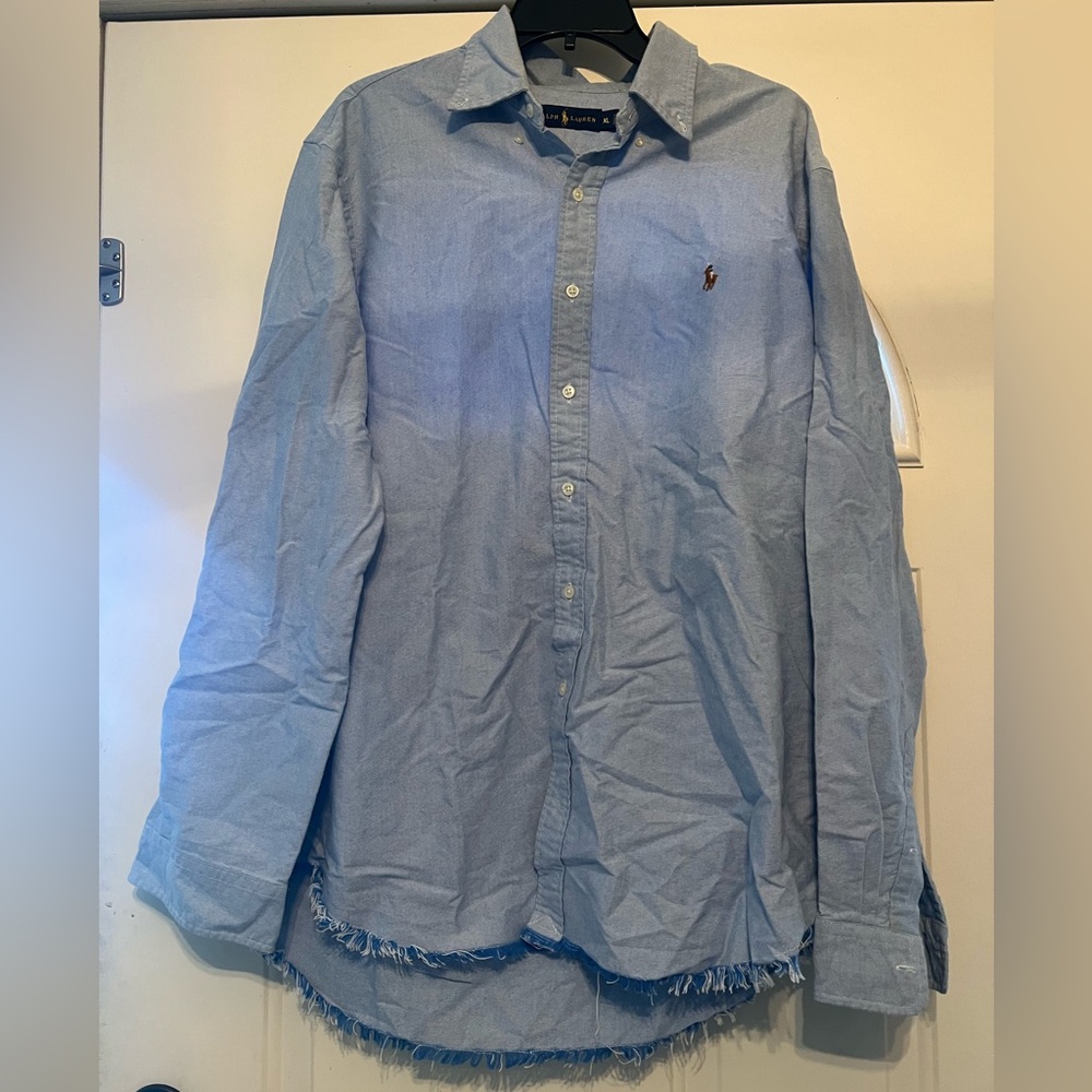 Ralph Lauren Blue Casual Button Down Shirt